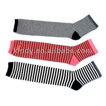  Girls` Stripe Stockings (Полоса для девочек Чулки)