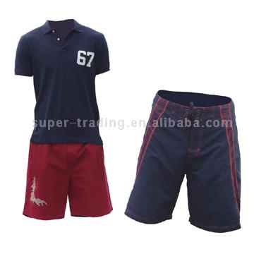  Men`s Polo T-Shirt and Shorts (Men`s Polo T-shirt et short)