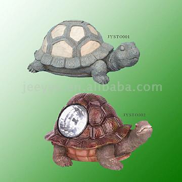  Solar Light- Polyresin Tortoise