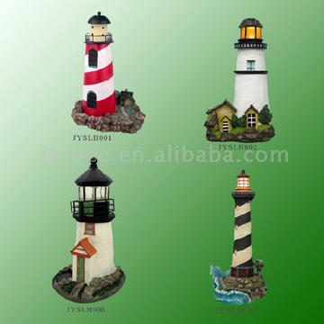  Solar Light - Polyresin Lighthouse