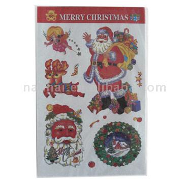  Christmas Electrostatic Sticker (Noël électrostatique Sticker)