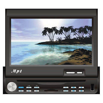  7" Motorised Single Din Car DVD With USB and Card Slot (7 "motorisé Single Din Car DVD avec USB et Slot pour carte)