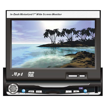  7" Motorised Single Din Car DVD Player With USB and Card Slot (7 "motorisé Single Din Car DVD Player avec USB et Slot pour carte)