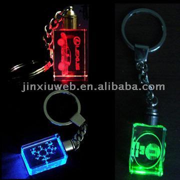  Crystal Keychains with LED (Crystal Брелки со светодиодной)