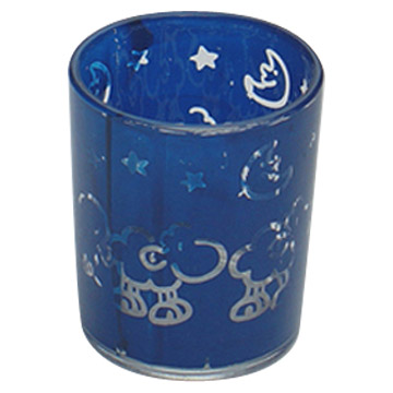  Glass Candle Holder (Glas Kerzenständer)