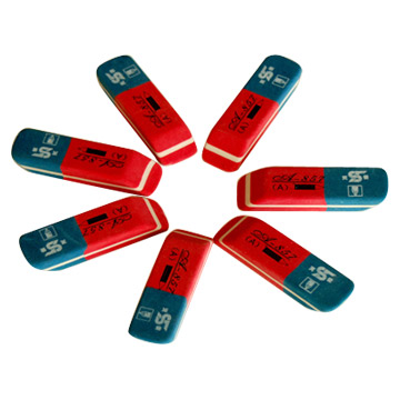  Red and Blue Erasers