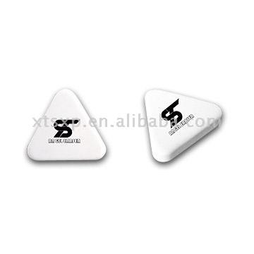  White Triangle Erasers (White Triangle Gommes)