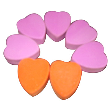  Heart Shape Erasers (Gommes à effacer en forme de coeur)