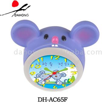  Plastic Mice Shape Clock (Пластиковые формы мышей Часы)