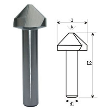  Wholly Ground Single Flutes Chamfering Cutter (Полностью землей Single Флейты Chamfering Cutter)