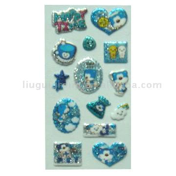  Puffy Self-Adhesive Stickers