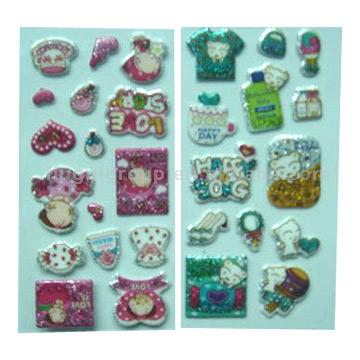  Puffy Self-Adhesive Stickers