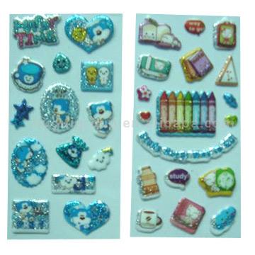  Puffy Self-Adhesive Stickers