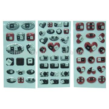  Puffy Self-Adhesive Stickers