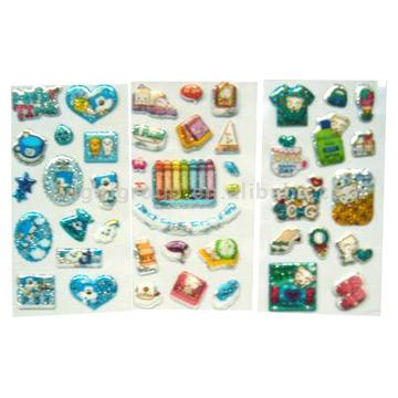  Puffy Self-Adhesive Stickers
