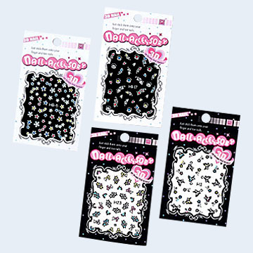  Silver Stamped Nail Stickers ( Silver Stamped Nail Stickers)