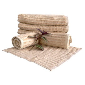  Plain Strip-Shaped Bamboo Towel (Равнина Зебровидная Bamboo Полотенце)