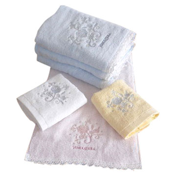  Non-Twist Embroidery Lace Towel (Non-Twist кружево Вышивка Полотенце)