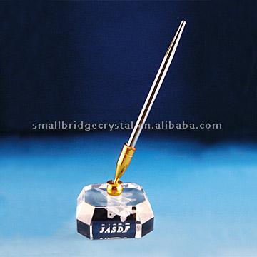  3d Laser Crystal Penholder