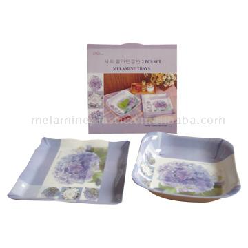  Melamine Tray Set (Mélamine Plateau Set)