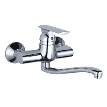  Wall Mounted Sink Mixer (S-Spout) ( Wall Mounted Sink Mixer (S-Spout))