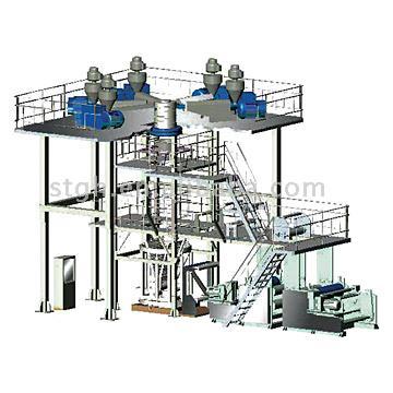  5-Layer Co-Extrusion Water-Cool Downward Blown Film Line (5-слойной коэкструзии водяное охлаждение Нисходящая линия выдувных пленок)