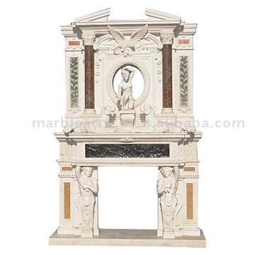  Marble & Granite Fireplace