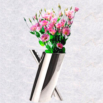  Stainless Steel Vase (Vase en acier inoxydable)