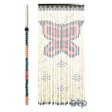  Wooden & Bamboo Bead Curtain (En bois et bambou Bead Curtain)