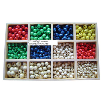  Wooden Beads (Perles de bois)