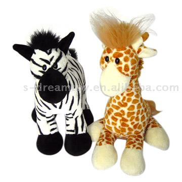  Sitting Jungle Animal-Zebra and Giraffe (Sitting Jungle Animal-Zèbre et Girafe)