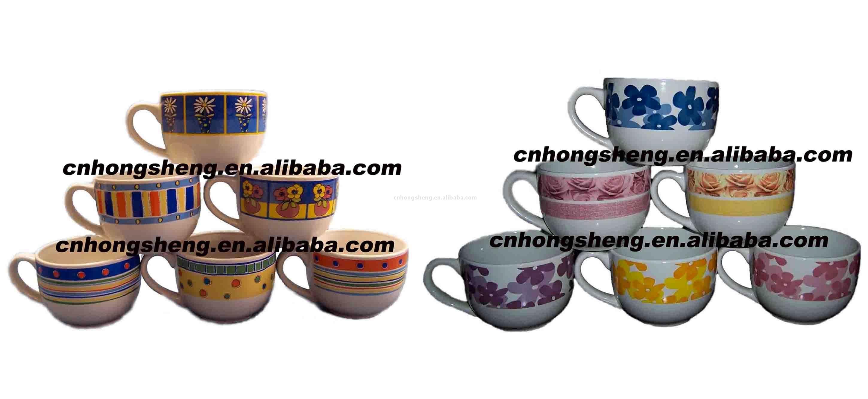  Fine Ceramic Soup Mug for Dinnerware (Soupe Mug en céramique fine pour Vaisselle)