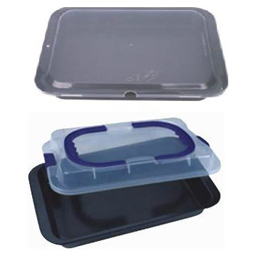  Baking Pan with Plastic Cover (Выпечки сковороду с пластиковой крышкой)