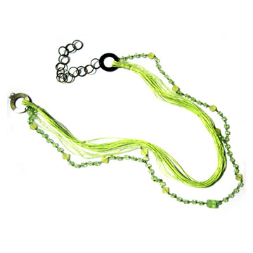  Light Green Glass Bead Belt (Feu vert des perles de verre Belt)