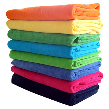  Velour with Solid Color Towel (Velours avec Solid Color serviettes de bain)