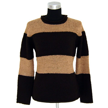  Ladies` Pullover with Stripe Design ( Ladies` Pullover with Stripe Design)