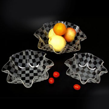  Acrylic Fruit Trays (Acrylique Plateaux de fruits)