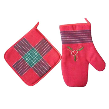  Oven Mitt and Pot Holder (Oven Mitt и горшка Организатор)