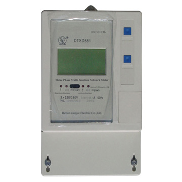  Three Phase Multi-Tariff Net Electric Energy Meter (Trois études de phase multi-Net Tarif Electric Energy Meter)