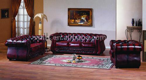  Top Grade Classical Leather Sofa
