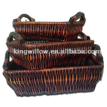  Wicker Basket Set ( Wicker Basket Set)