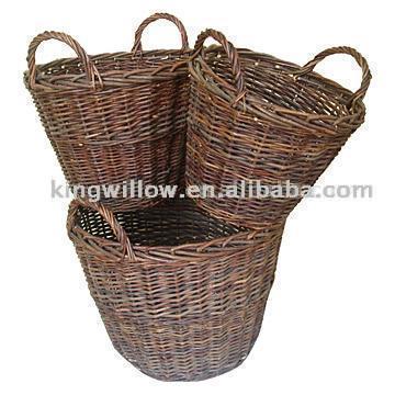  Unpeeled Willow Basket Set ( Unpeeled Willow Basket Set)