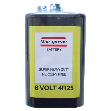  Zinc Carbon 4R25 / 6V Battery