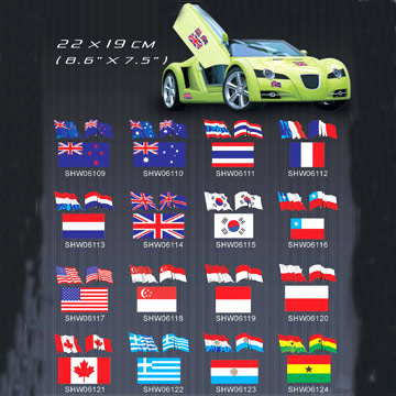  3pc Flag Sticker Set (3pc Flag Sticker Set)