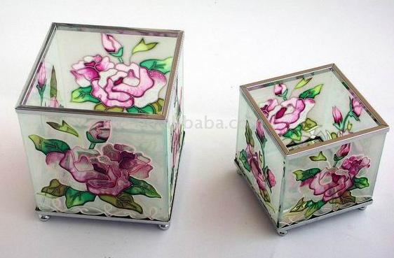  Glass Candle Holder (Glass Candle Holder)