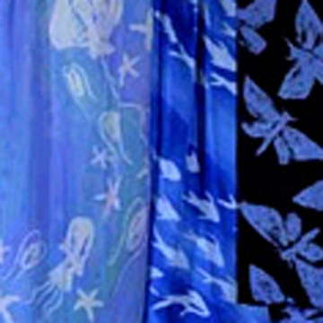  Printed Silk Scarf (Foulard en soie imprimée)