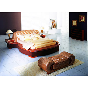  Upholstery Wooden Bed