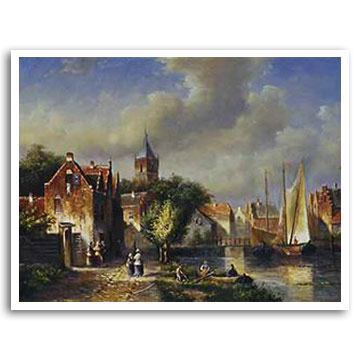  Holand View Oil Painting