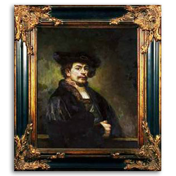  Framed Portrait Oil Painting
