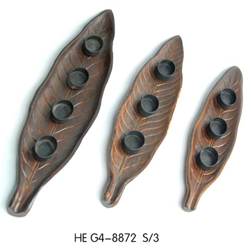  Wooden Leaf Design Tealight Holder ( Wooden Leaf Design Tealight Holder)